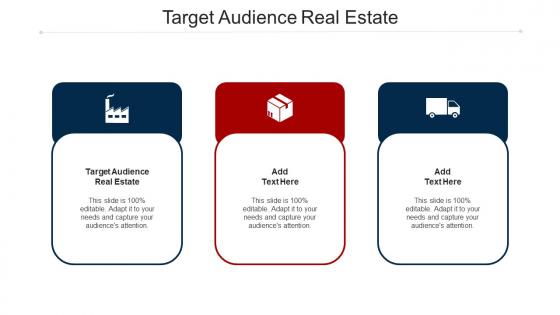 Target Audience Real Estate Ppt Powerpoint Presentation Design Ideas Cpb