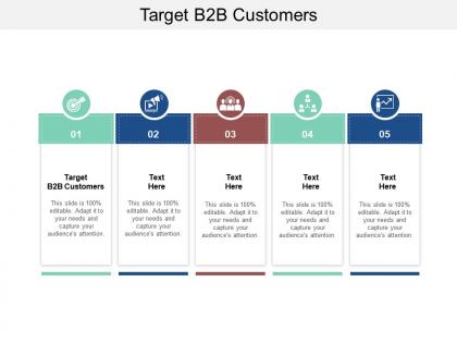 Target b2b customers ppt powerpoint presentation summary graphics cpb