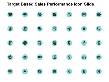 Target based sales performance icon slide technology ppt powerpoint presentation topics