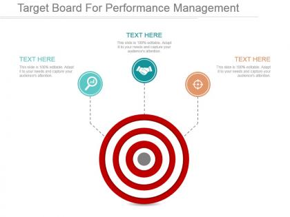 Target board for performance management ppt sample file