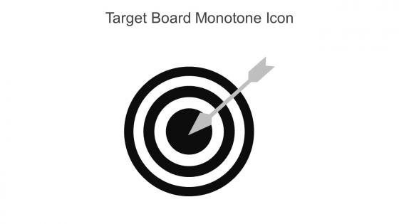 Target Board Monotone Icon In Powerpoint Pptx Png And Editable Eps Format