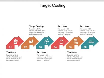 Target costing ppt powerpoint presentation slides designs download cpb