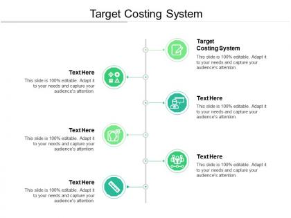Target costing system ppt powerpoint presentation show graphics design cpb