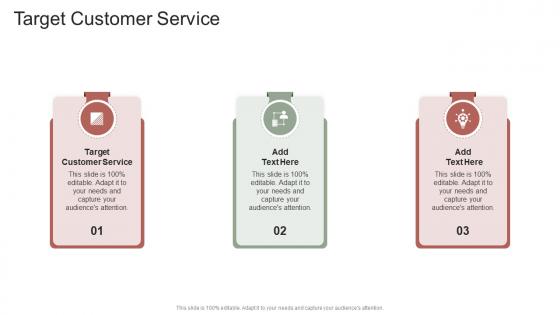 Target Customer Service In Powerpoint And Google Slides Cpb