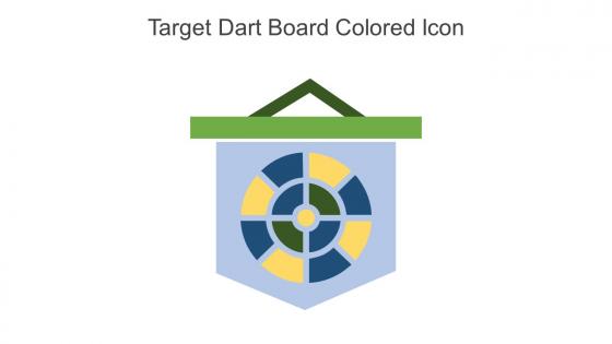 Target Dart Board Colored Icon In Powerpoint Pptx Png And Editable Eps Format