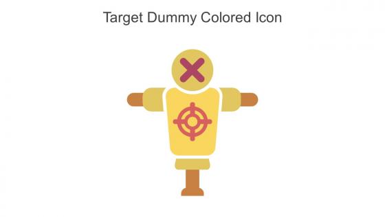 Target Dummy Colored Icon In Powerpoint Pptx Png And Editable Eps Format