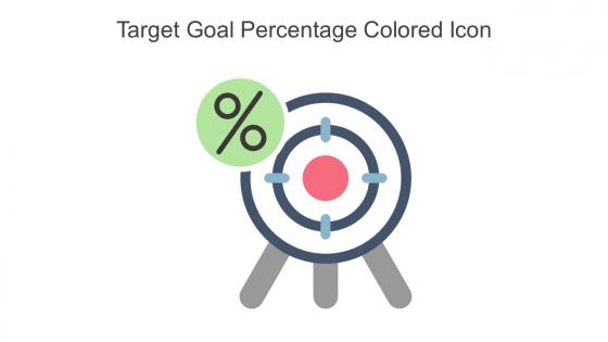 Target Goal Percentage Colored Icon In Powerpoint Pptx Png And Editable Eps Format