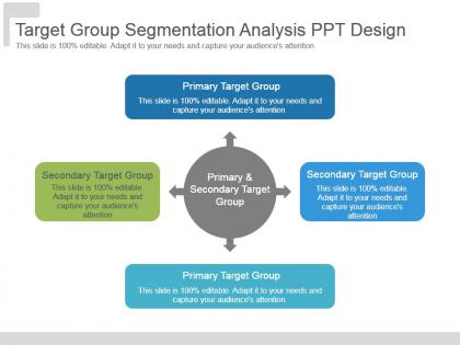 Target group segmentation analysis ppt design