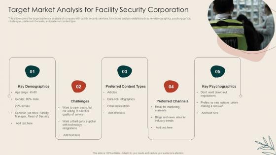 Target Market Analysis For Facility Security Corporation