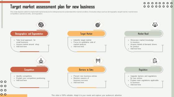 Target Market Assessment Plan For New Business