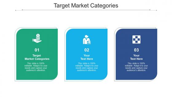 Target market categories ppt powerpoint presentation styles slides cpb