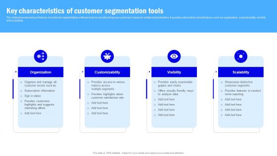 Target Market Grouping Key Characteristics Of Customer Segmentation Tools MKT SS V