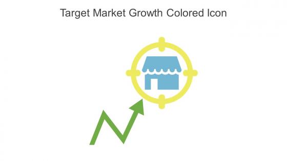 Target Market Growth Colored Icon In Powerpoint Pptx Png And Editable Eps Format