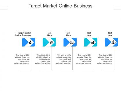 Target market online business ppt powerpoint presentation inspiration examples cpb
