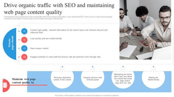 Target Marketing Process Drive Organic Traffic With SEO And Maintaining Web Page