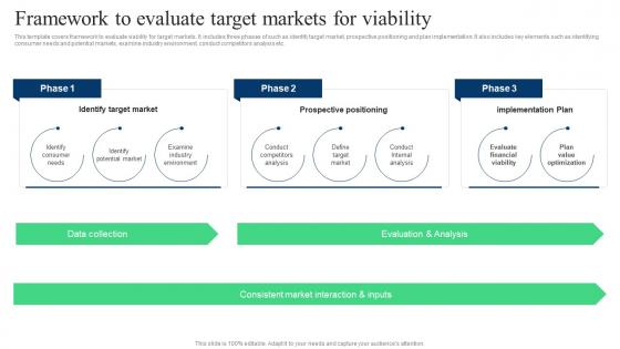 Target Marketing Strategies Framework To Evaluate Target Markets For Viability Ppt Slides Portfolio