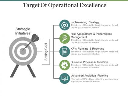 Target of operational excellence ppt samples download