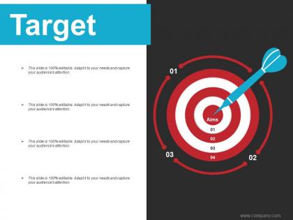 Target ppt infographics information