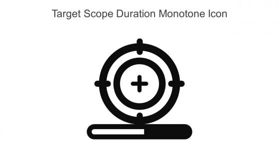 Target Scope Duration Monotone Icon In Powerpoint Pptx Png And Editable Eps Format