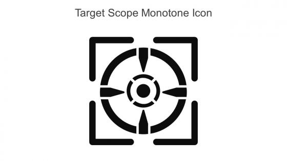 Target Scope Monotone Icon In Powerpoint Pptx Png And Editable Eps Format