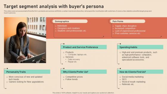 Target Segment Analysis With Buyers Persona Computer Repair And Maintenance BP SS