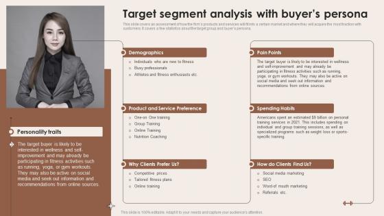 Target Segment Analysis With Buyers Persona Specialized Training Business BP SS