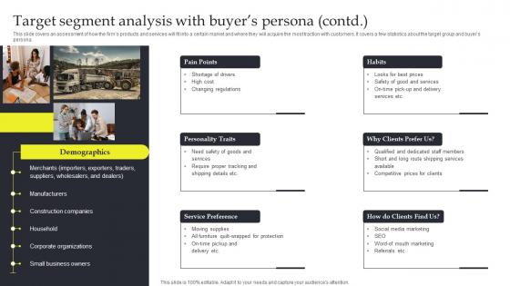 Target Segment Analysis With Commercial Trucking Industry Business Plan BP SS