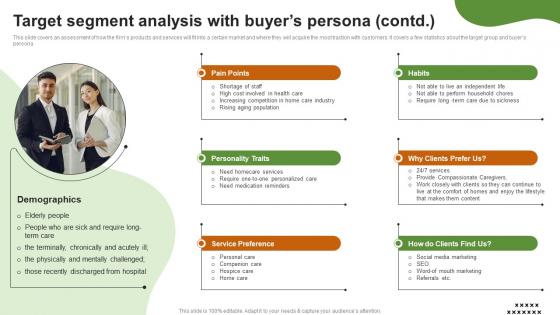 Target Segment Analysis With Company Summary Of The Home Care Start Up