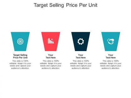 Target selling price per unit ppt powerpoint presentation file icons cpb