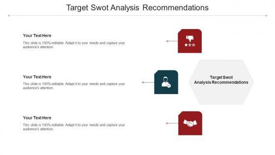 Target Swot Analysis Recommendations Ppt Powerpoint Presentation Outline Tips Cpb