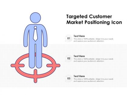 Targeted customer market positioning icon