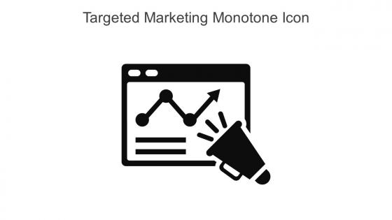 Targeted Marketing Monotone Icon In Powerpoint Pptx Png And Editable Eps Format