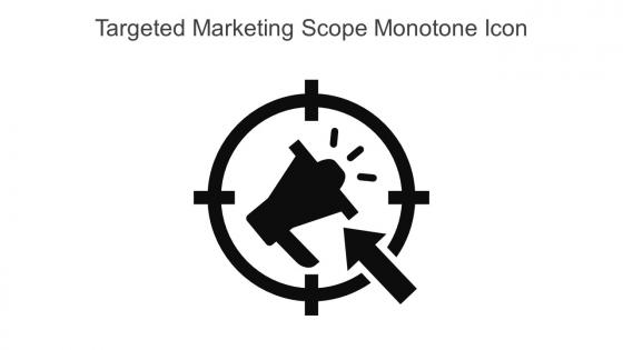 Targeted Marketing Scope Monotone Icon In Powerpoint Pptx Png And Editable Eps Format