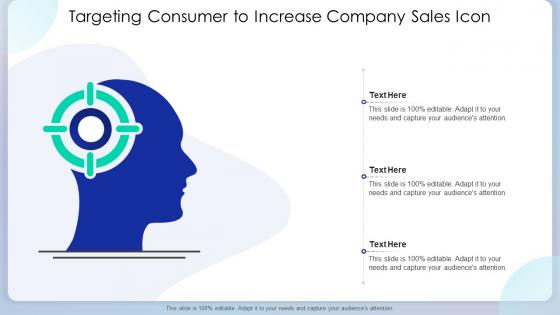 Targeting Consumer To Increase Company Sales Icon