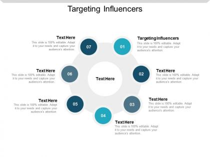 Targeting influencers ppt powerpoint presentation styles outfit cpb