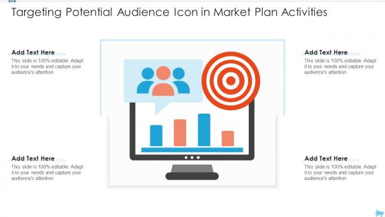 Targeting potential audience icon in market plan activities