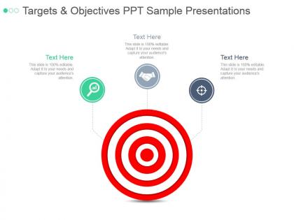 Targets and objectives ppt sample presentations