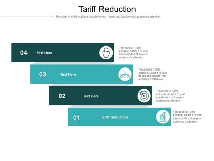 Tariff reduction ppt powerpoint presentation show slideshow cpb