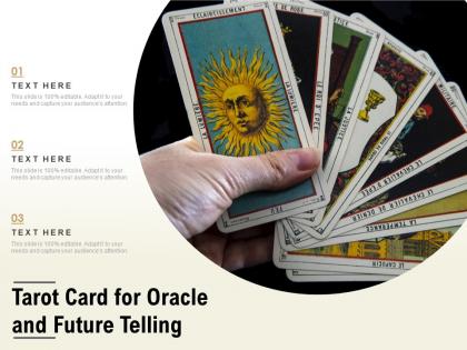 Tarot card for oracle and future telling