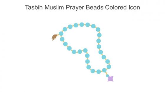 Tasbih Muslim Prayer Beads Colored Icon In Powerpoint Pptx Png And Editable Eps Format