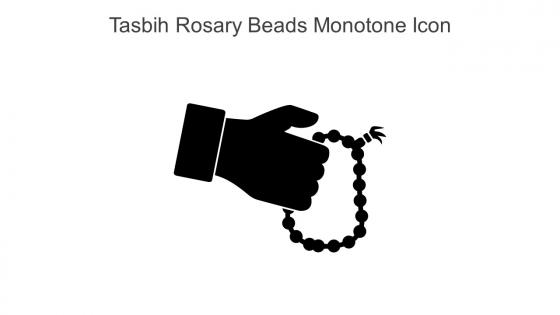 Tasbih Rosary Beads Monotone Icon In Powerpoint Pptx Png And Editable Eps Format
