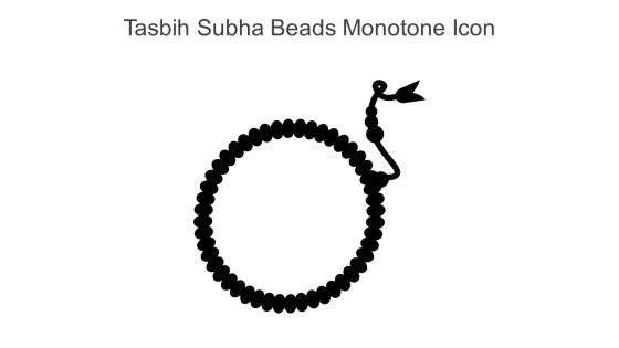 Tasbih Subha Beads Monotone Icon In Powerpoint Pptx Png And Editable Eps Format