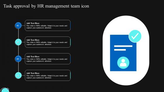 Task Approval By HR Management Team Icon