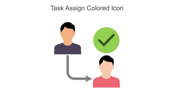 Task Assign Colored Icon In Powerpoint Pptx Png And Editable Eps Format