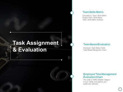 Task assignment and evaluation ppt powerpoint presentation layouts introduction
