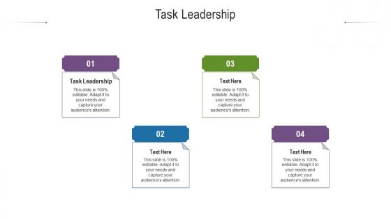 Task leadershi ppt powerpoint presentation show images cpb