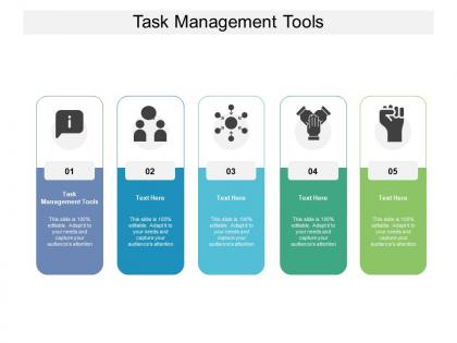 Task management tools ppt powerpoint presentation infographic template deck cpb