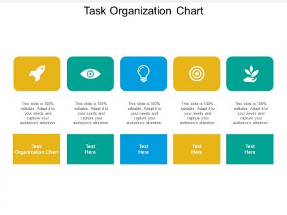 Task organization chart ppt powerpoint presentation icon objects cpb