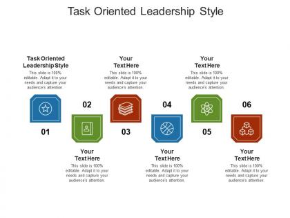 Task oriented leadership style ppt powerpoint presentation slides portfolio cpb