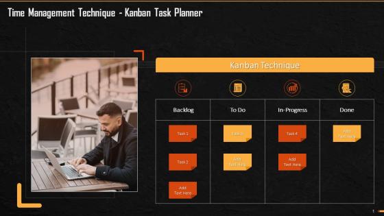 Task Planner For Kanban Time Management Technique Training Ppt